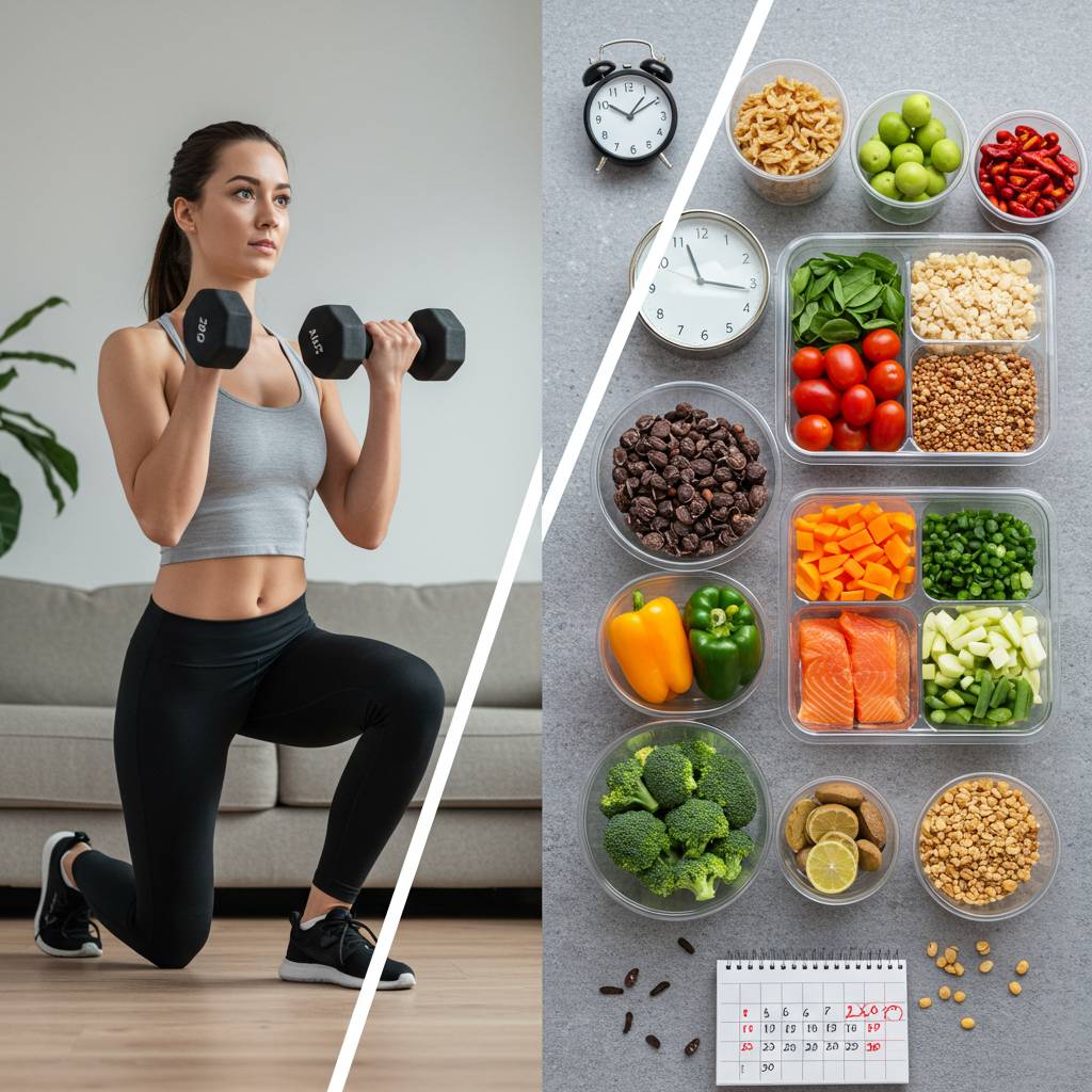 忙しい人必見！週2回のトレーニングと賢い食事選択で理想の体型を手に入れる方法