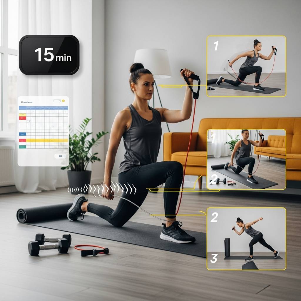 忙しい人のための15分トレーニング!効率的な体力アップメソッド